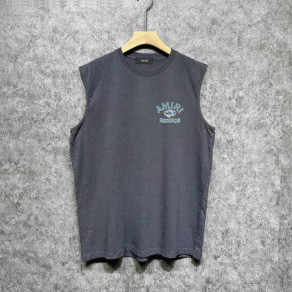 Amiri tank top earth letter printing