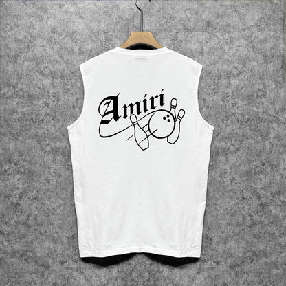 Amiri tank top bowling print