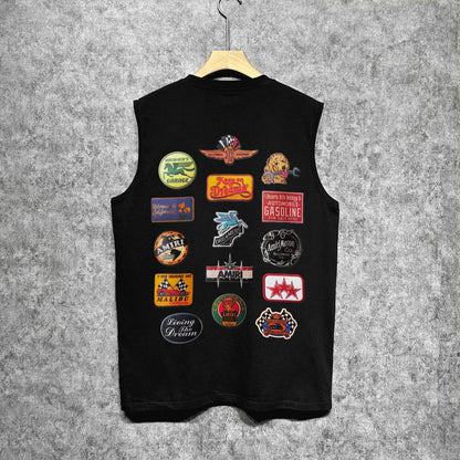 Amiri tank top multi-chapter printing
