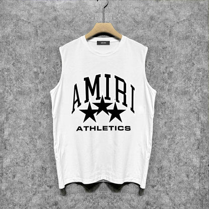 Amiri tank top stroke five-pointed star printing