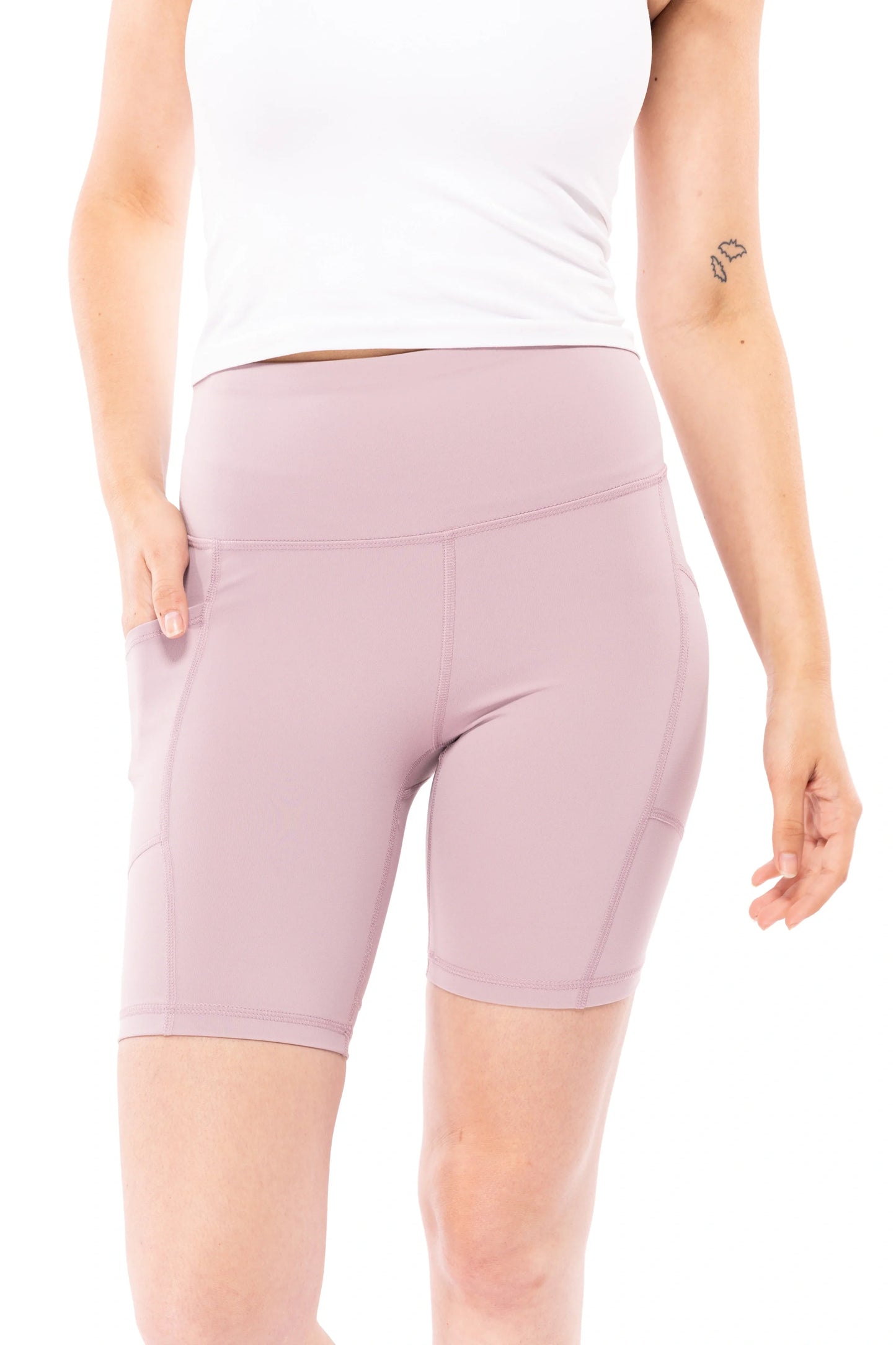 High-Impact Women's High-Waistband Biker Shorts