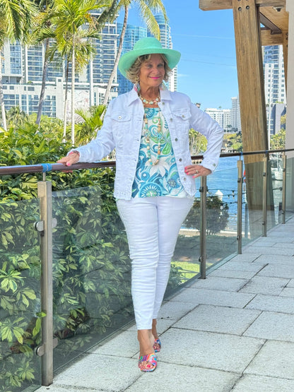 Ethyl Eyelet Elegance Jacket - Delightful