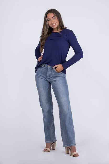 Give Me More Women's Hi-Low Long Sleeve Top