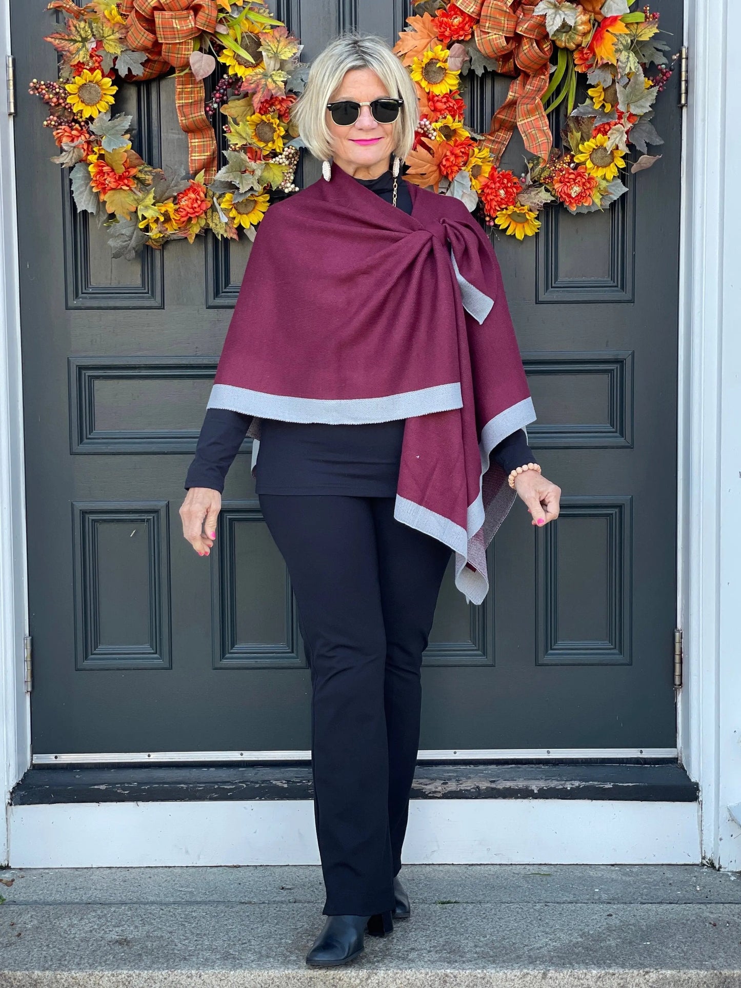 AUTUMN DAY TWO WAY WRAP