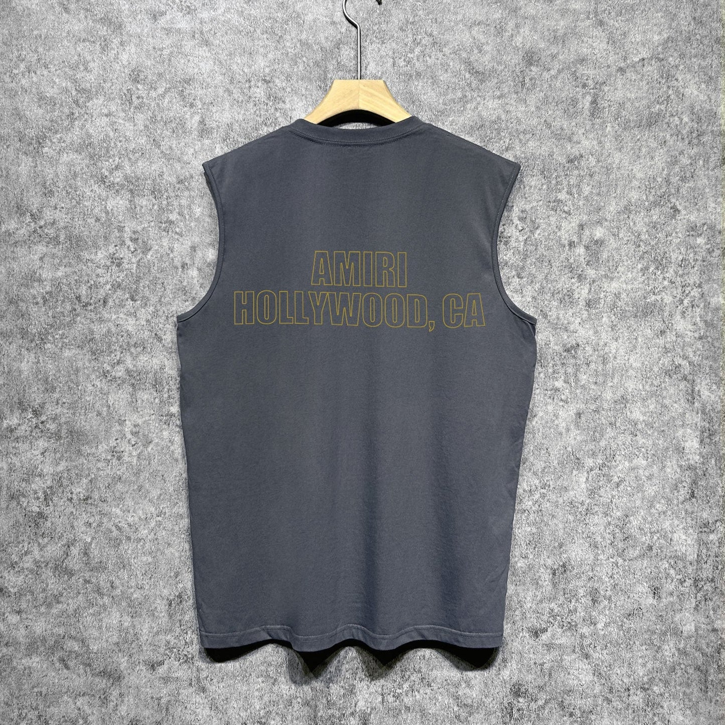 Amiri tank top oil painting flying eagle printing