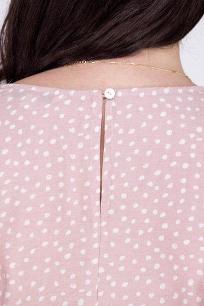 People Fall In Love Everyday Ruffle Short Sleeve Top