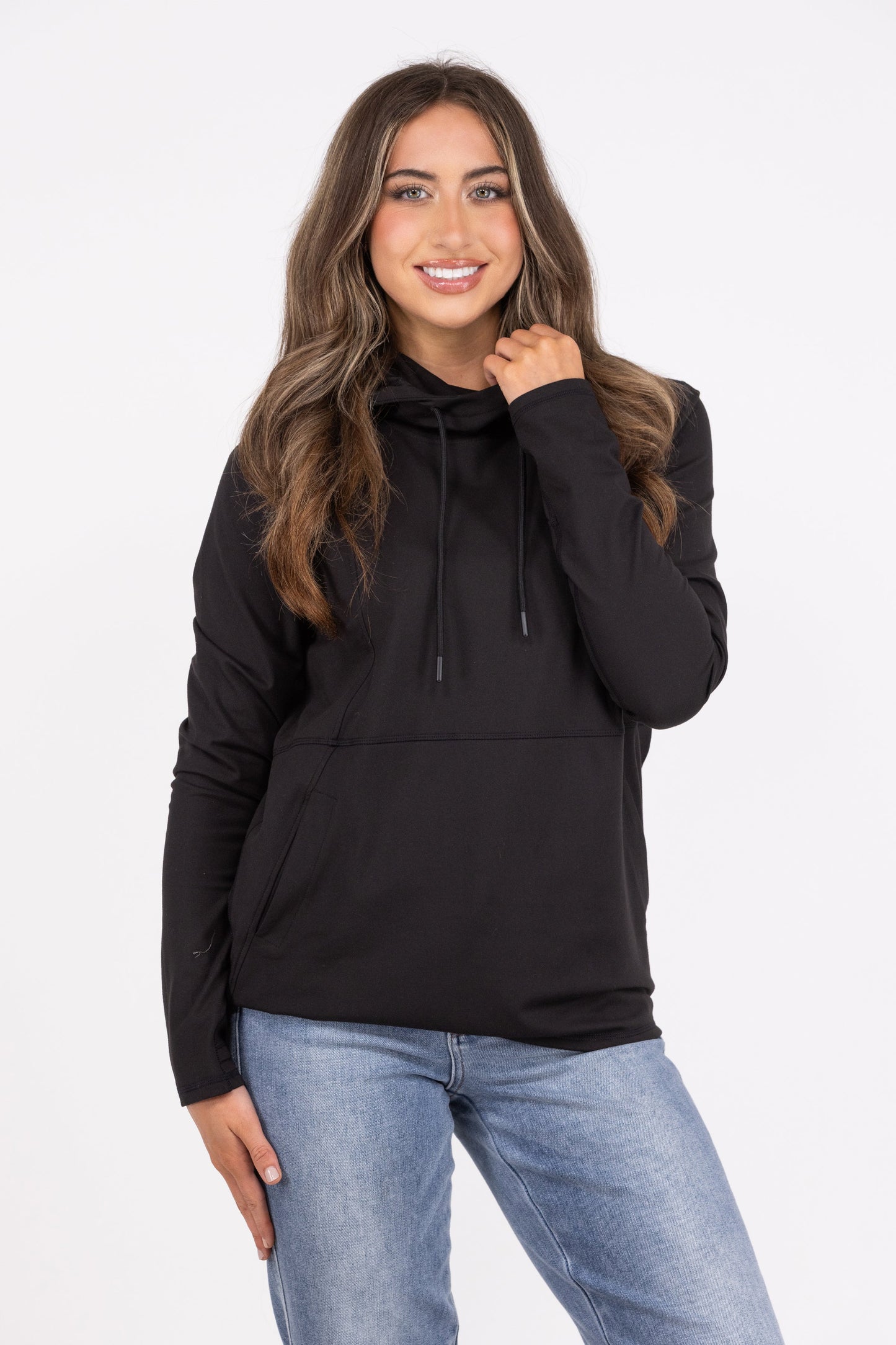 Perfect Night Women's Front Pouch Pocket Drawstring Hoodie