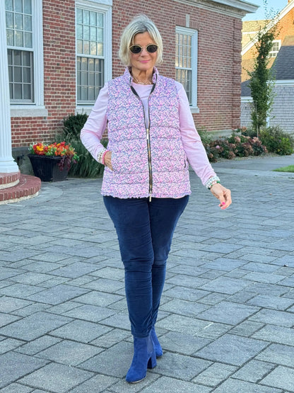 LULU-B AUBRY PINK SHORT PUFFER VEST