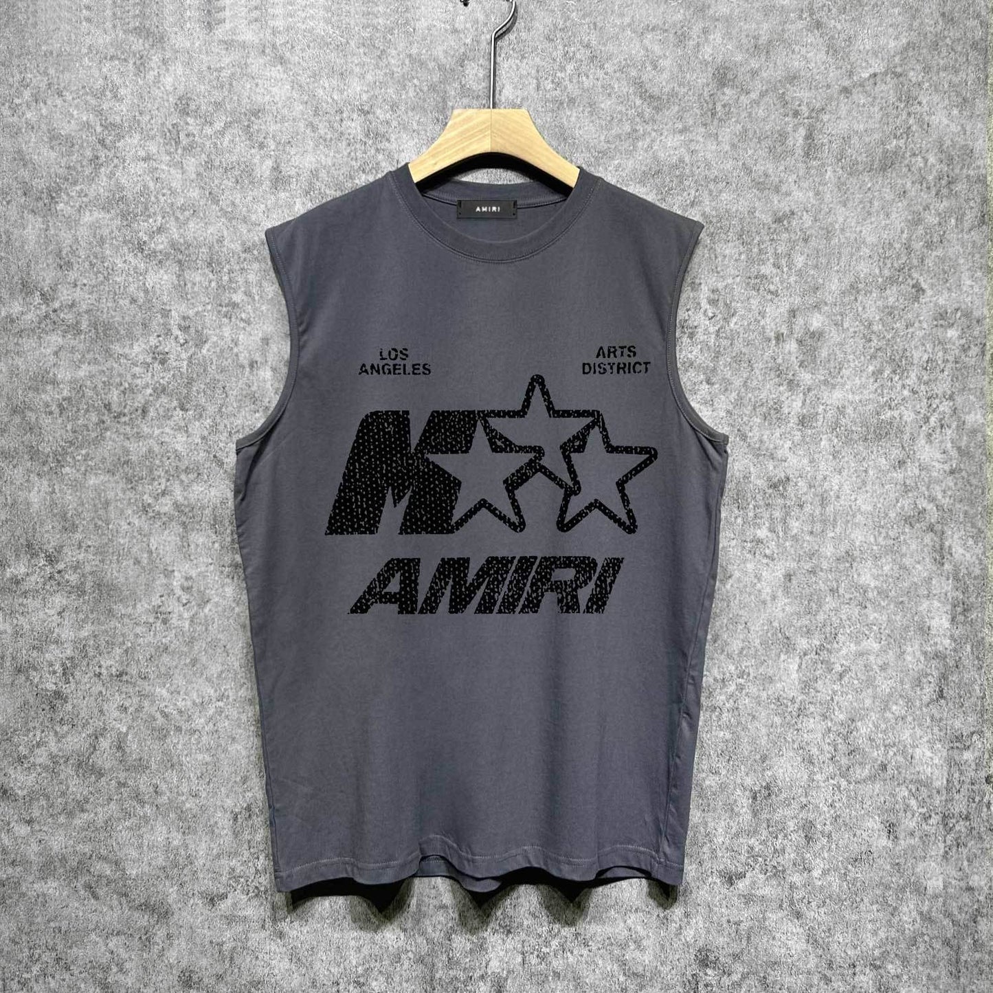 Amiri tank top spotted five-pointed star printing