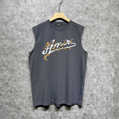 Amiri tank top ye man letterprinting
