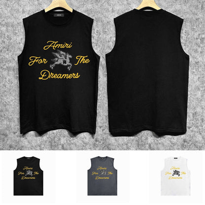Amiri tank top pegasus printing