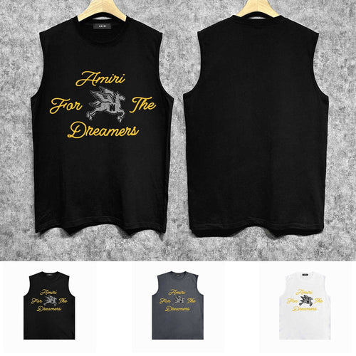 Amiri tank top pegasus printing