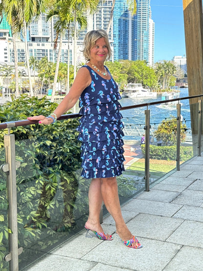 LULU B MIDNIGHT REEF CHA CHA DRESS