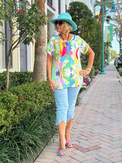 Ethyl Everything Tie Tee - Stage