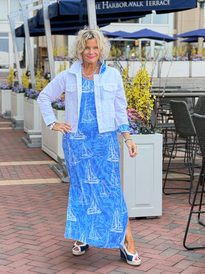 HARBOR BLUES SAILBOAT TANK MAXI
