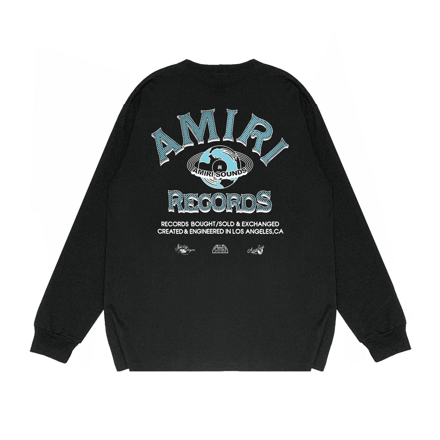 Amiri Long Sleeved Shirt Printed Trendy Pure Cotton