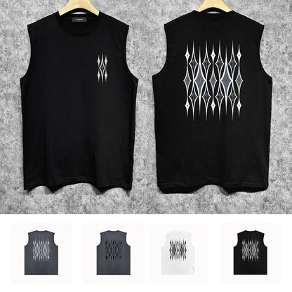 Amiri tank top retro geometric graphic printing