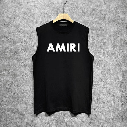 Amiri tank top thick flat simple letterprinting