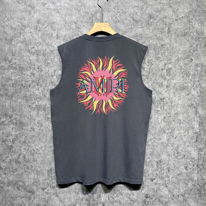 Amiri tank top colorful sun print