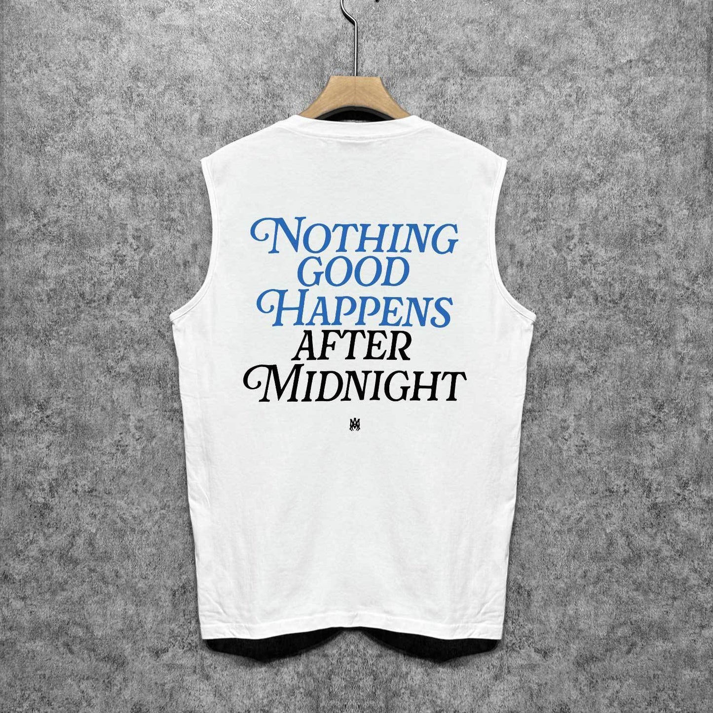 Amiri tank top earth letter printing