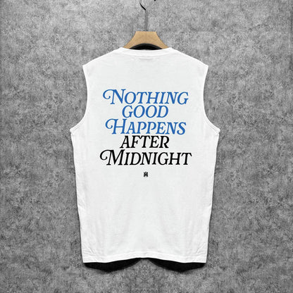 Amiri tank top earth letter printing