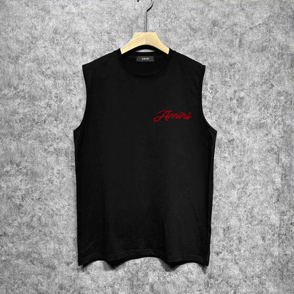 Amiri tank top mottled pegasus print