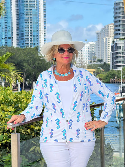 LULU B SHORELINE CHARM FULL ZIPPER JACKET