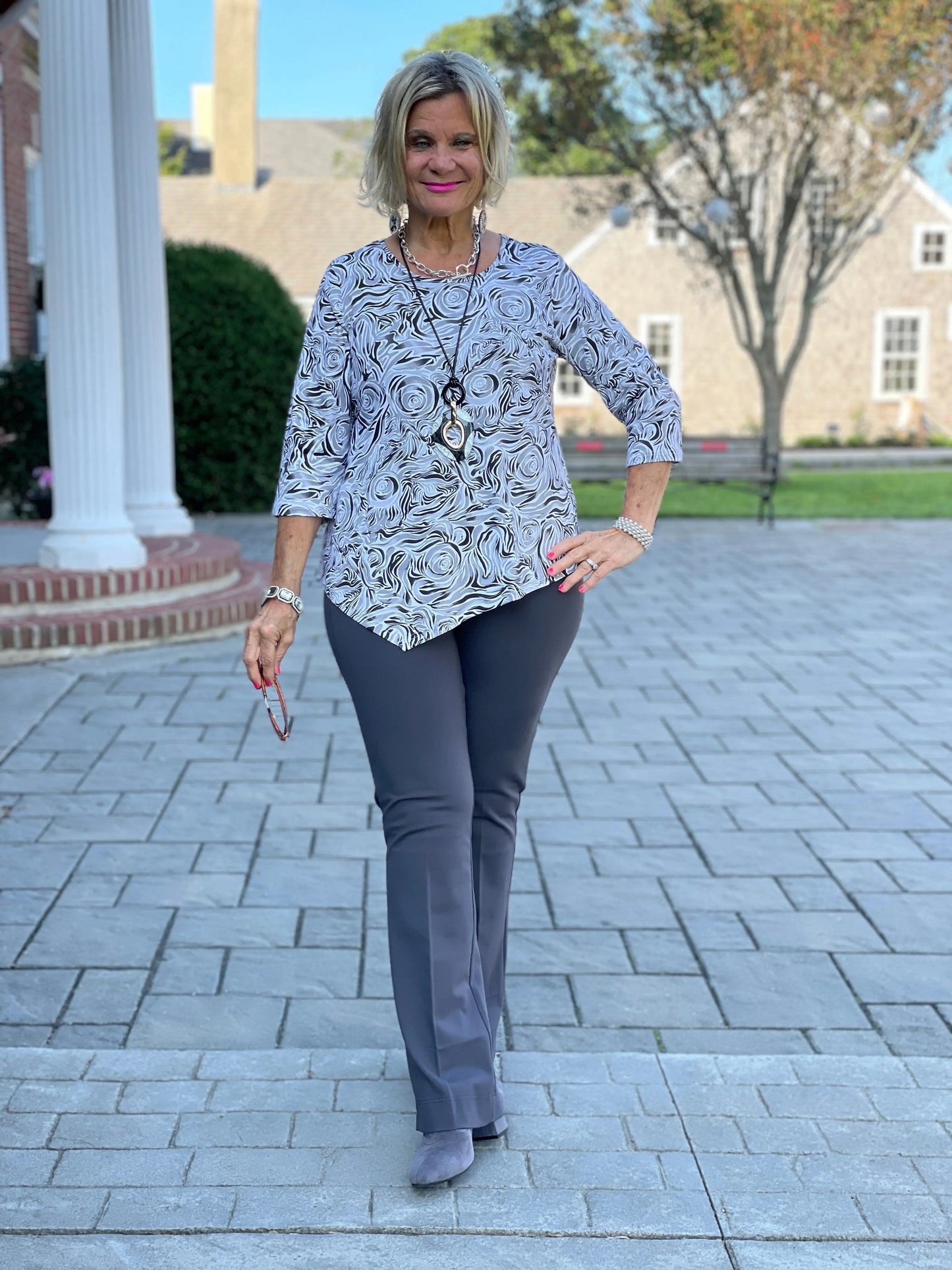 ELEGANT EXPRESSIONS ASYMMETRIC TOP