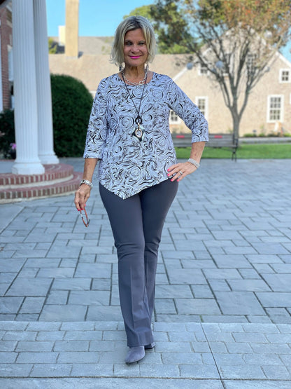 ELEGANT EXPRESSIONS ASYMMETRIC TOP