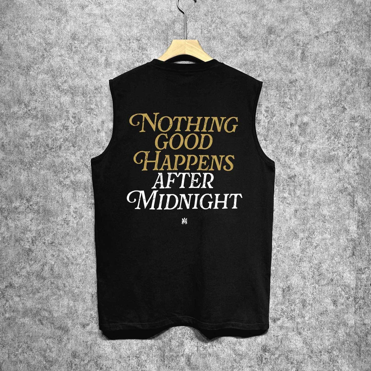 Amiri tank top earth letter printing