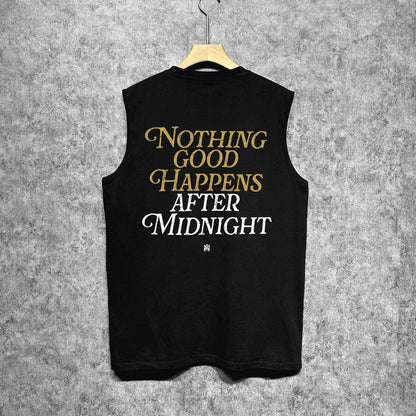 Amiri tank top earth letter printing