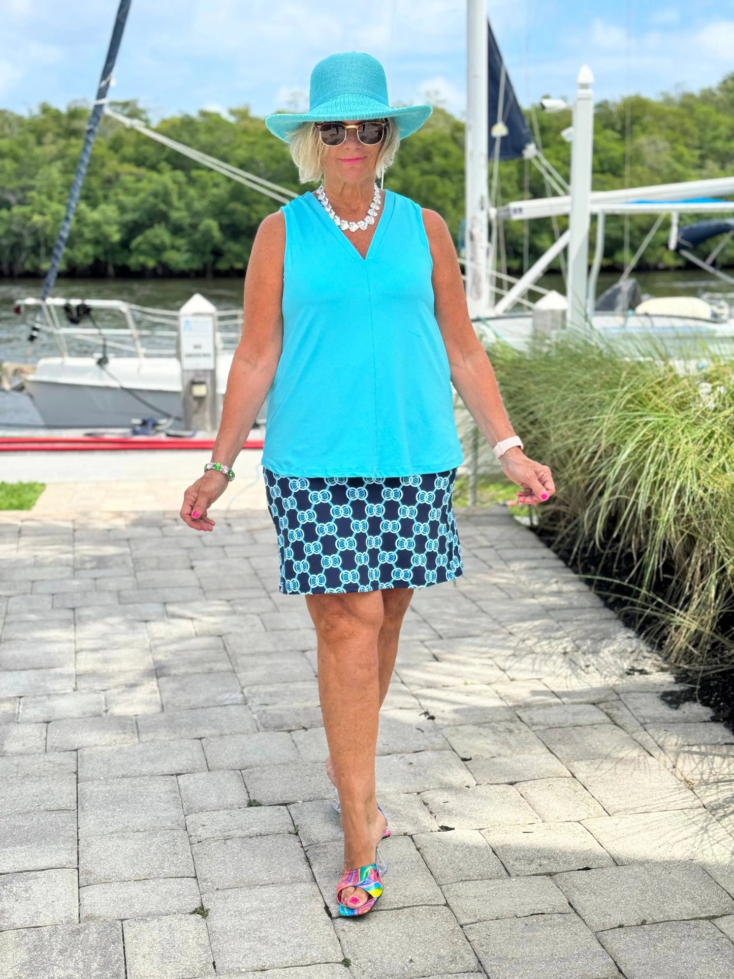 BLUE MEDALLION SKORT