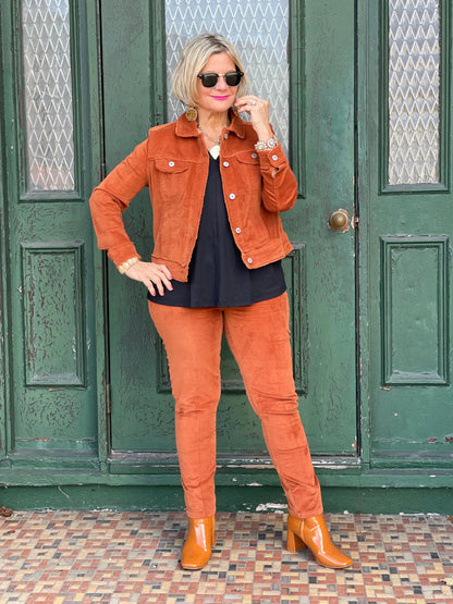 LULU-B  COPPER VELOUR JACKET