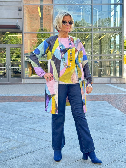 Ethyl Draped Open Front Cardi - Anticipate