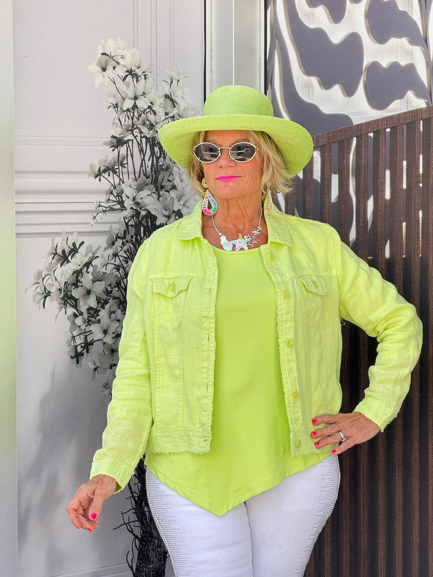 LULU B LIME LINE JACKET