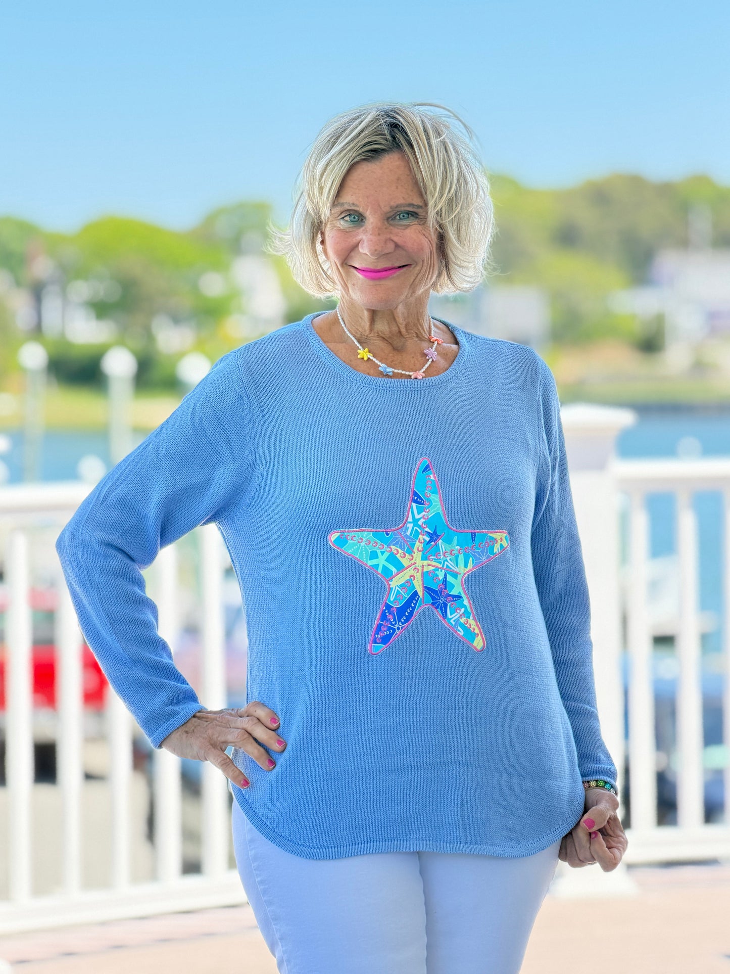 BEACH CLUB PERRI STARFISH SWEATER