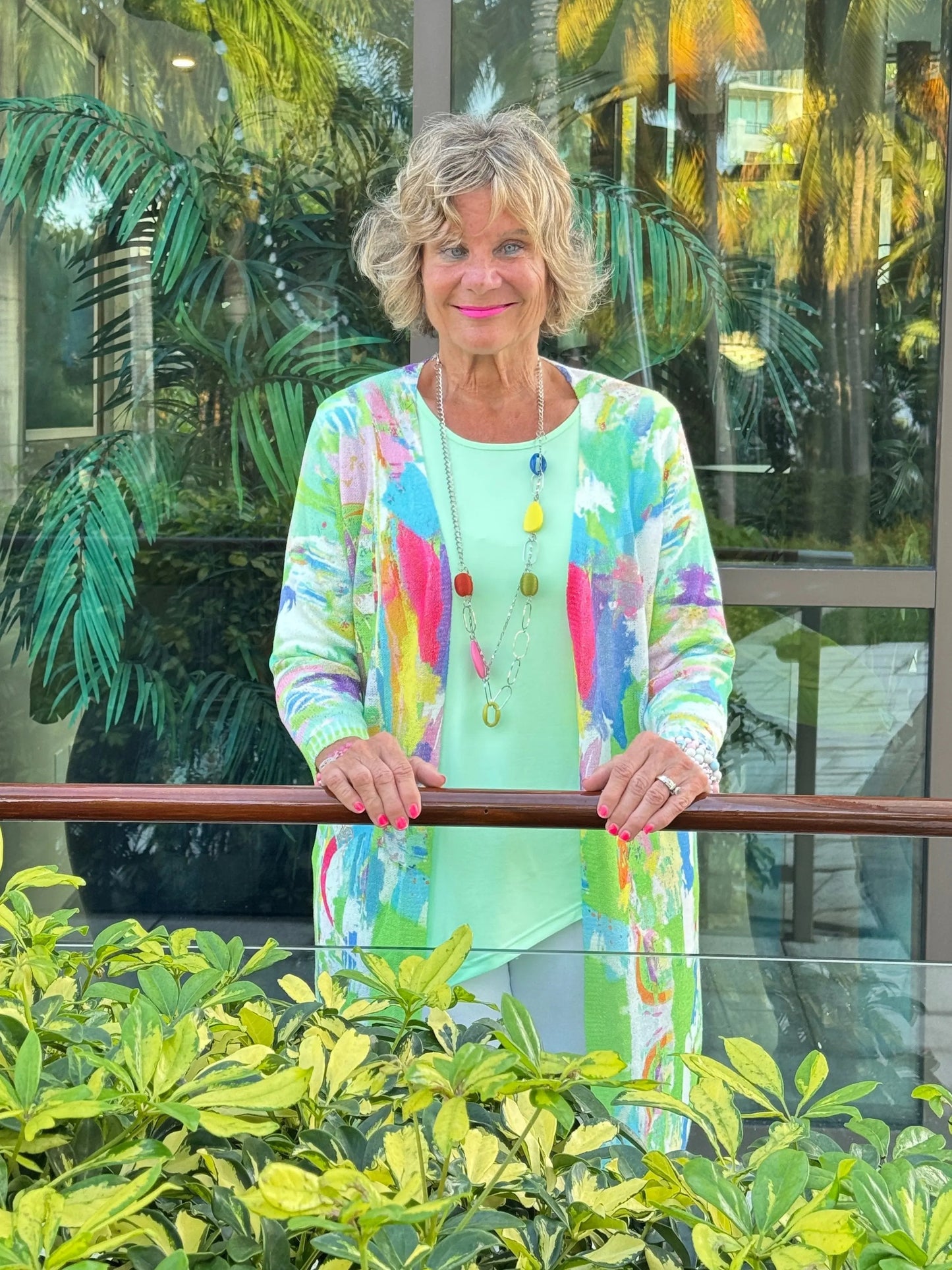 ETHYL SPLASH OF COLOR CARDIGAN