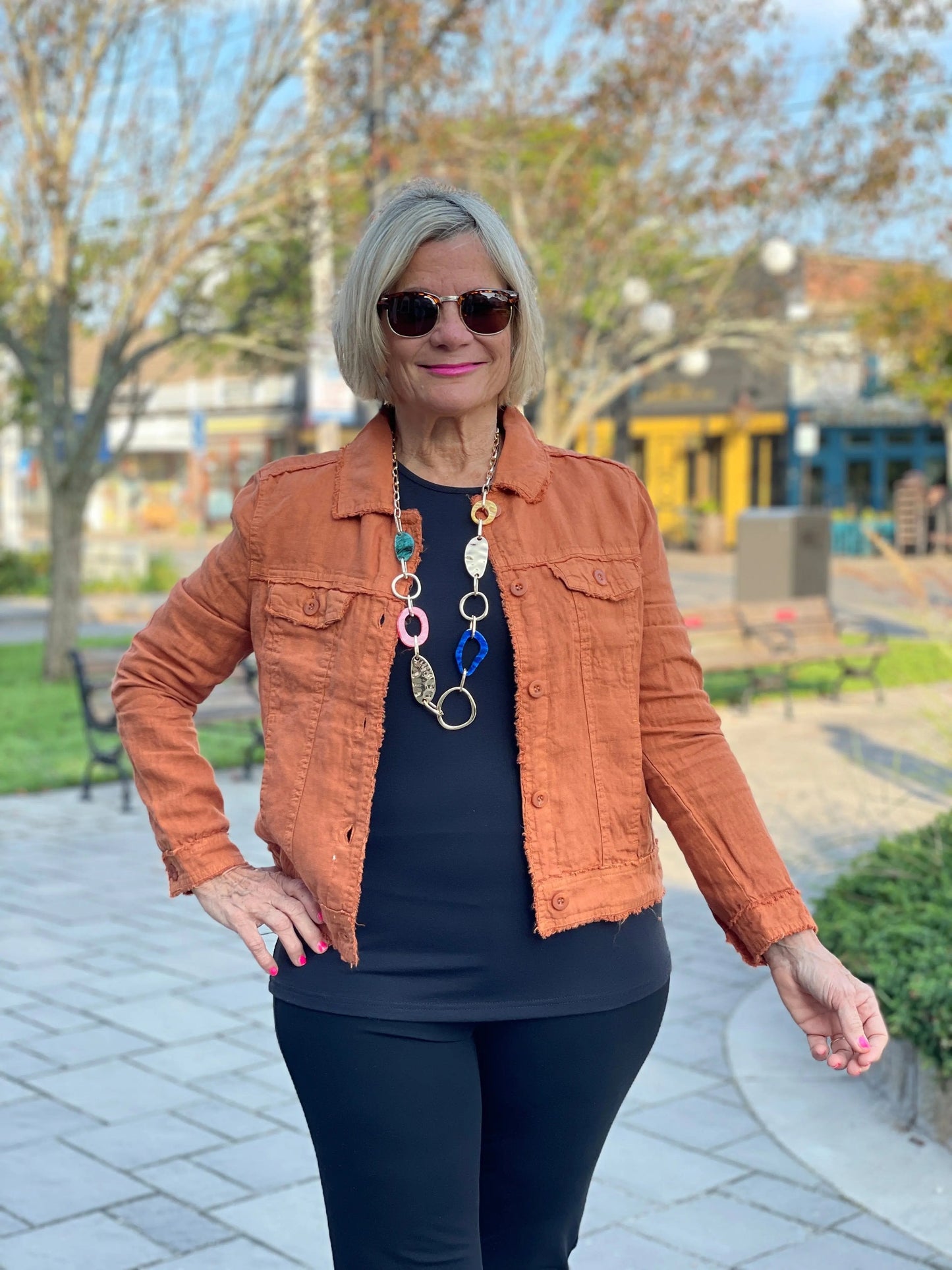 LULU-B COPPER LINEN JACKET