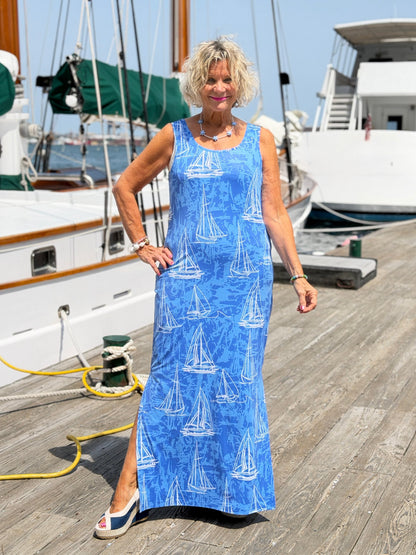 HARBOR BLUES SAILBOAT TANK MAXI