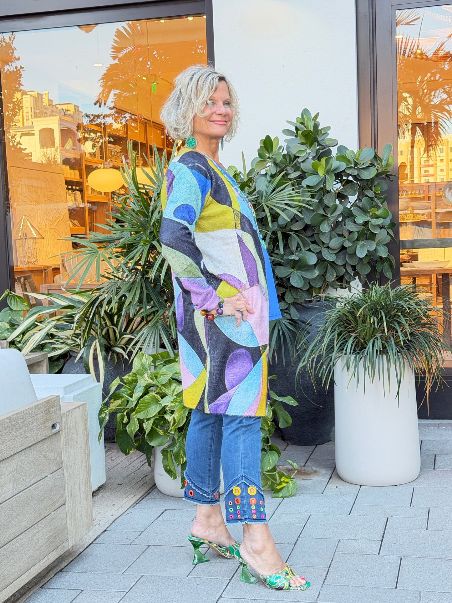 Ethyl Draped Open Front Cardi - Anticipate