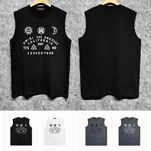 Amiri tank top day and night star print
