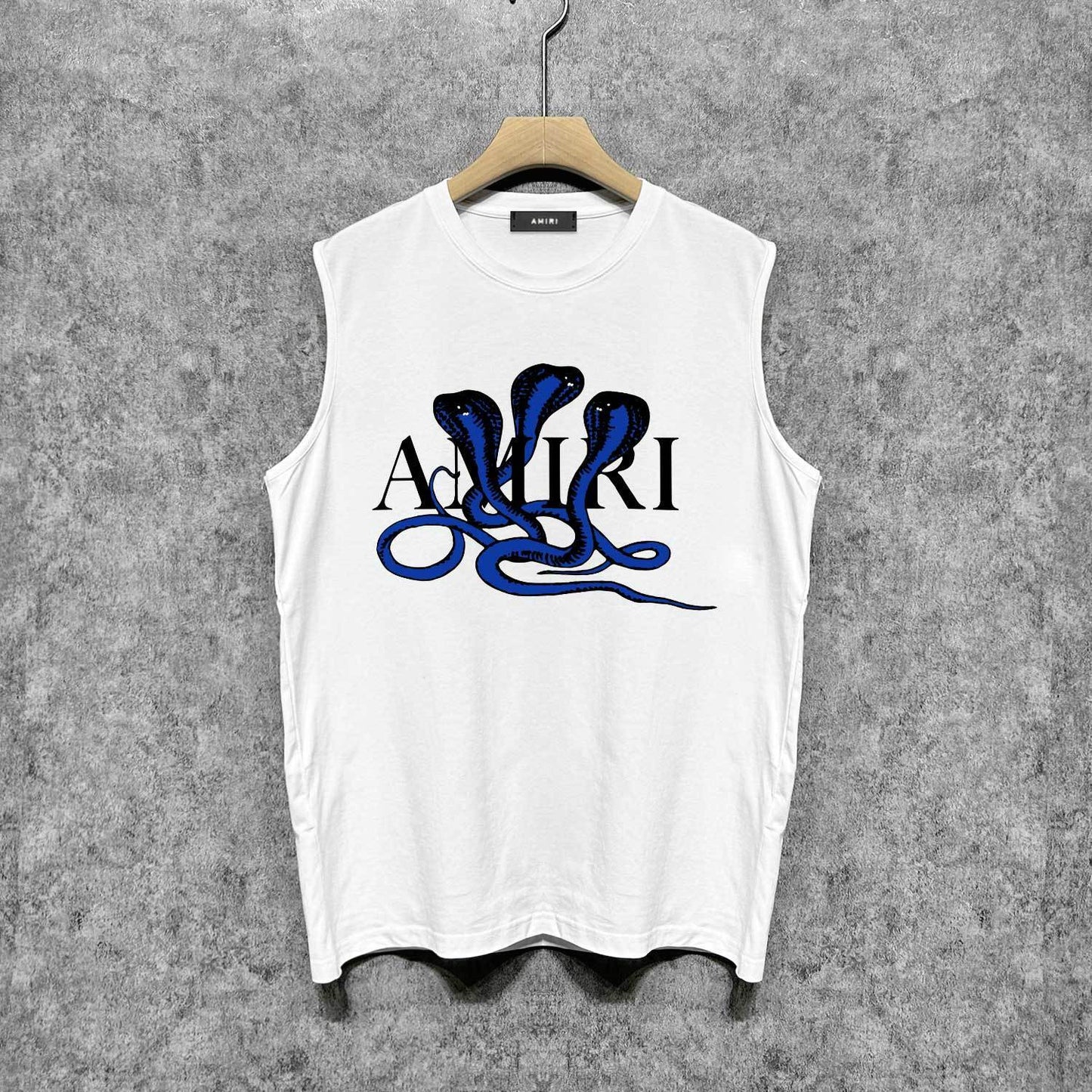 Amiri tank top new font cobra printing