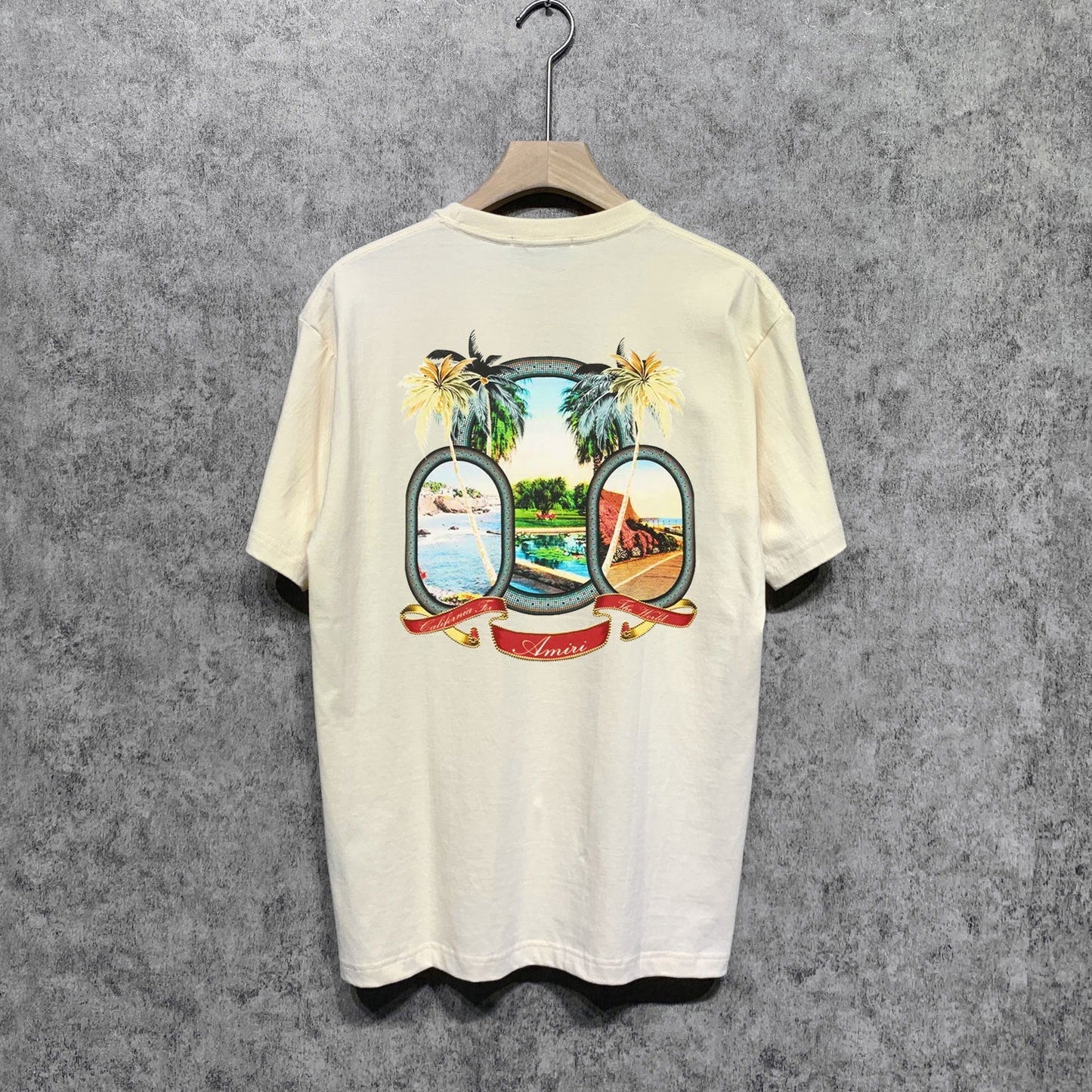 Amiri t shirts printing short sleeve