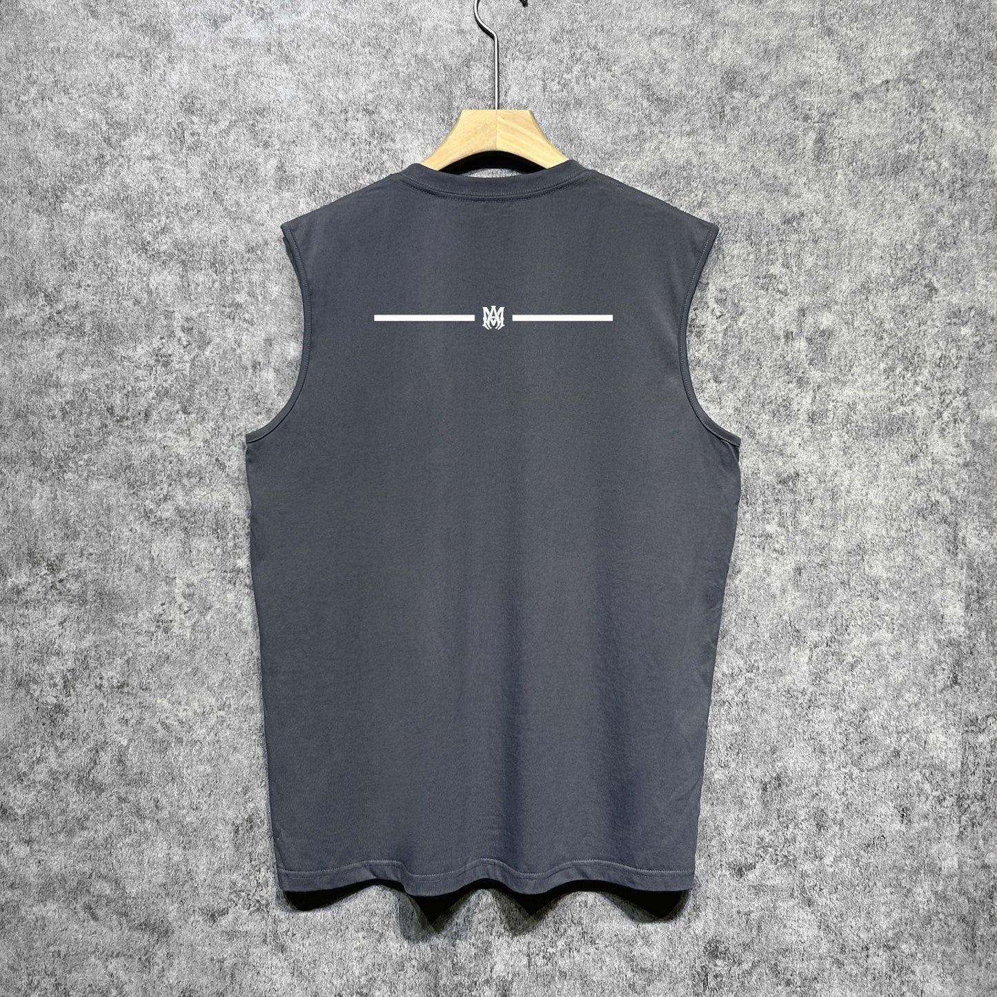 Amiri tank top small spider letter horizontal stripprinting