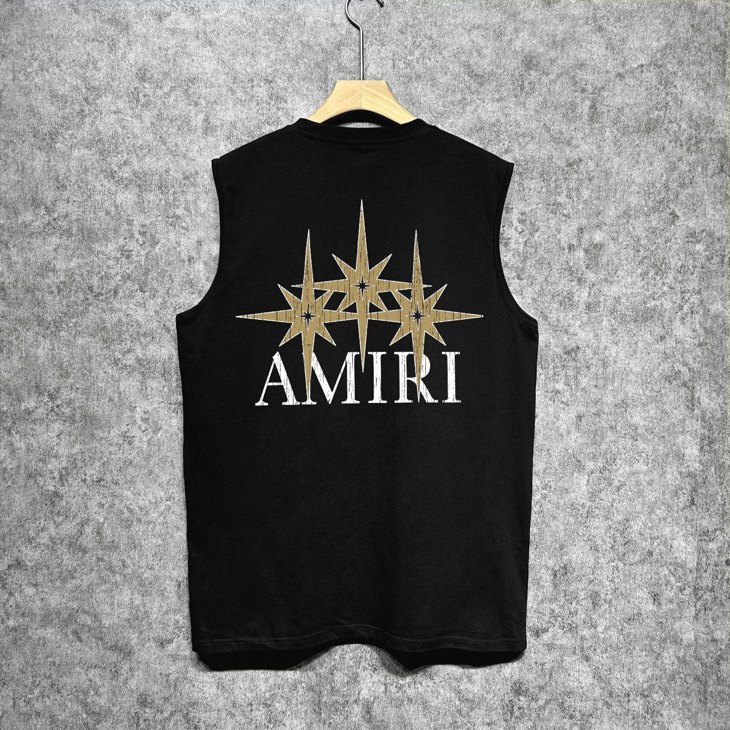Amiri tank top bone crack star print