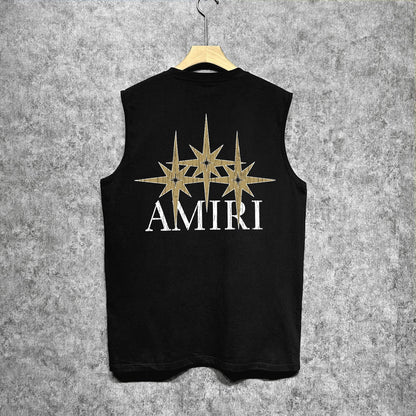 Amiri tank top bone crack star print