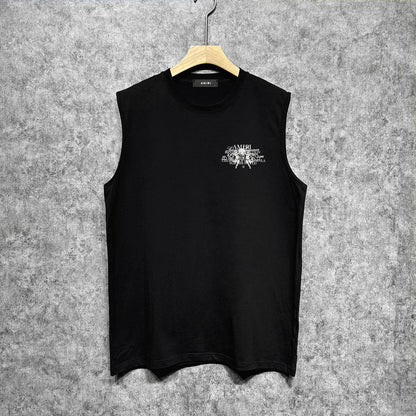 Amiri tank top letter angel ball print