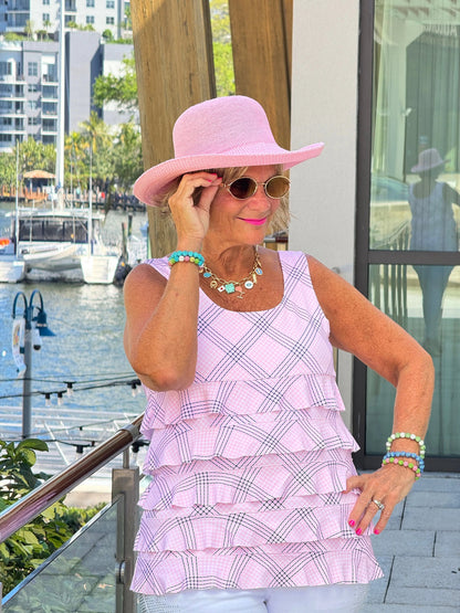 LULU B PINK CHIC CHA CHA TANK