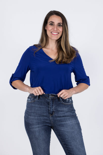 Easy Going Cutie Women's Flowy Long Sleeve  Top