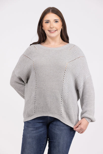 Seeing Diamonds Women's Classic Open Knit Sweater